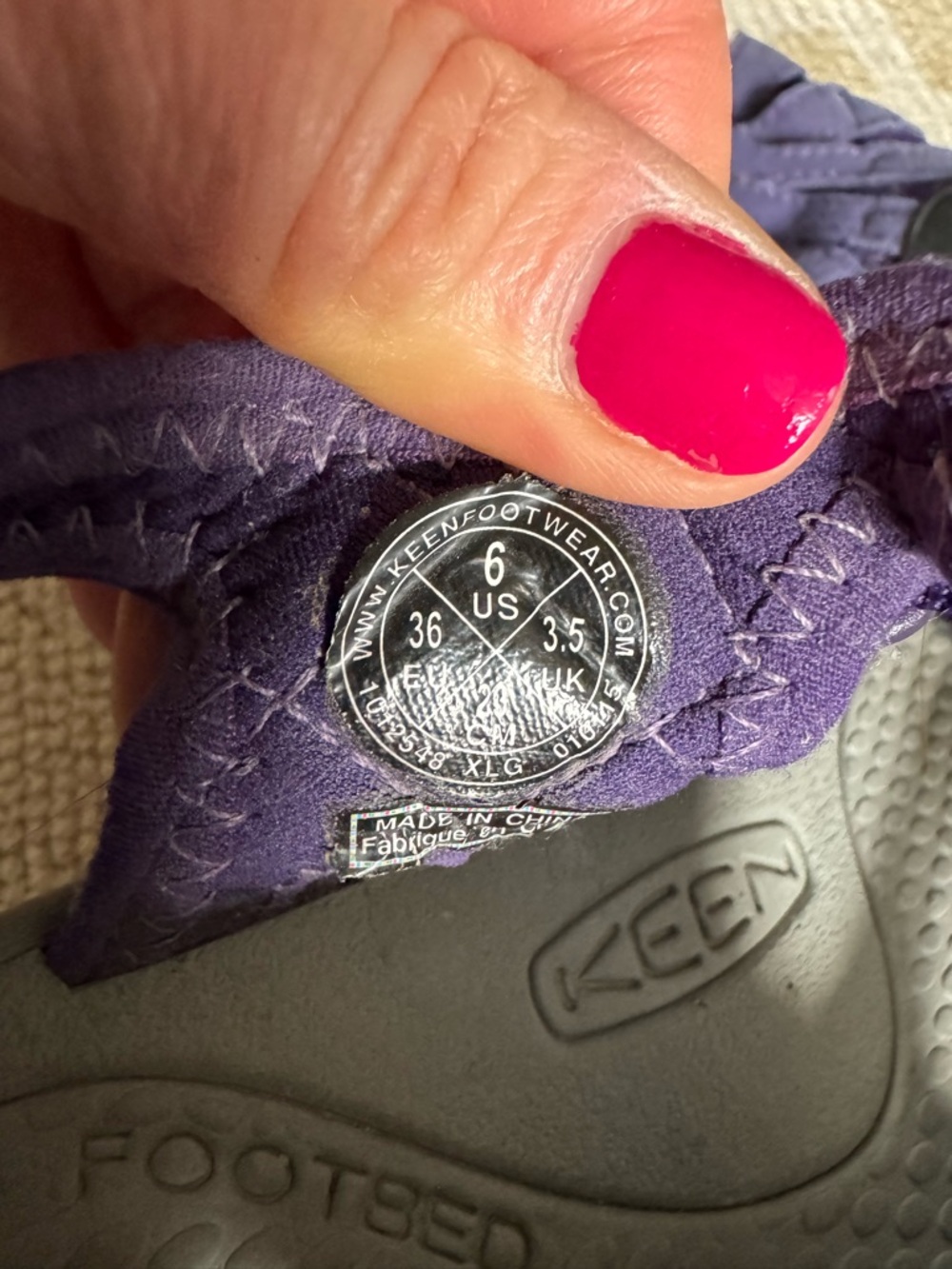 KEEN Rose Sport Sandals Waterproof Comfort Hiking Shoes Outdoor Trail Purple 6 - Picture 5 of 12